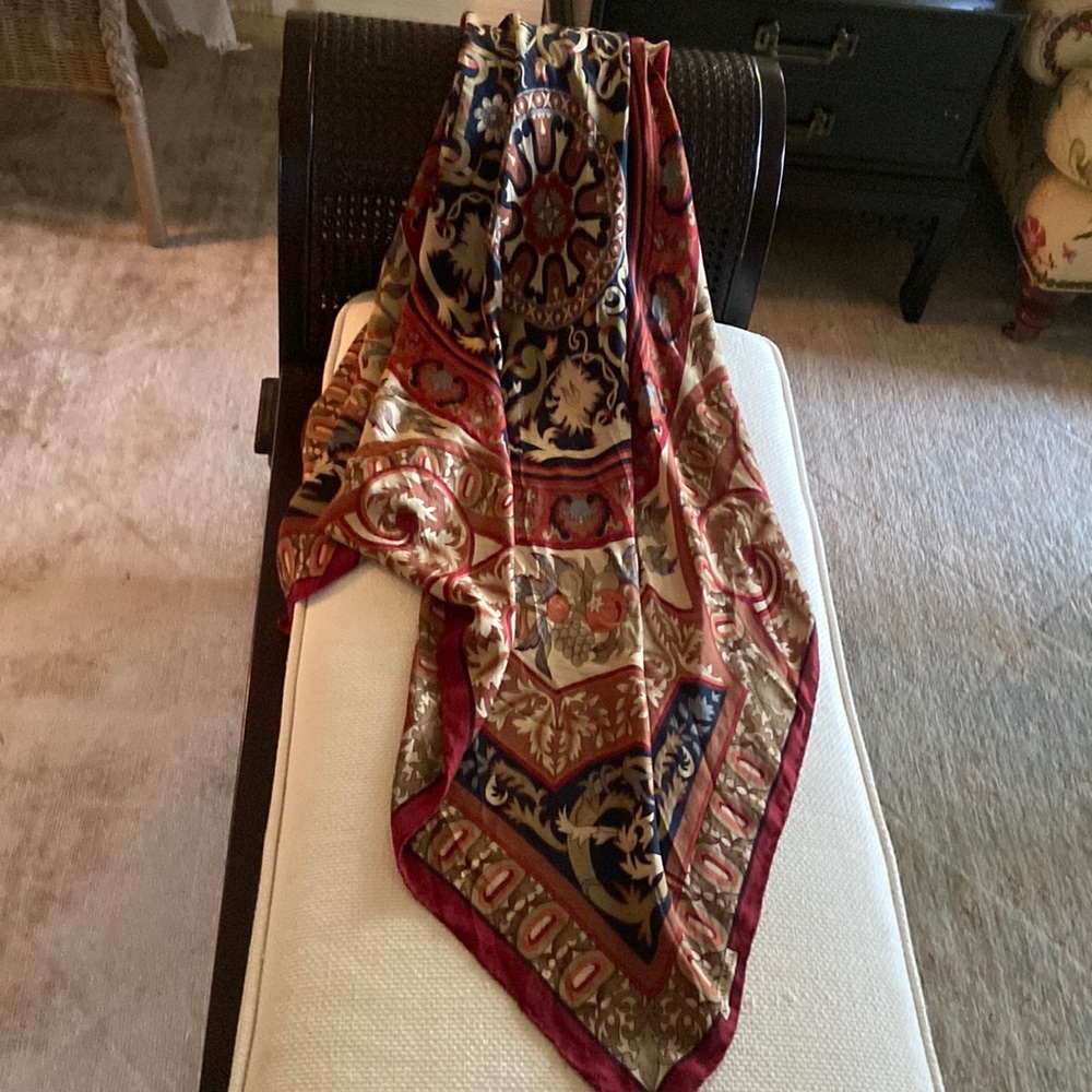 Shyam Abuja Large Square silk scarf